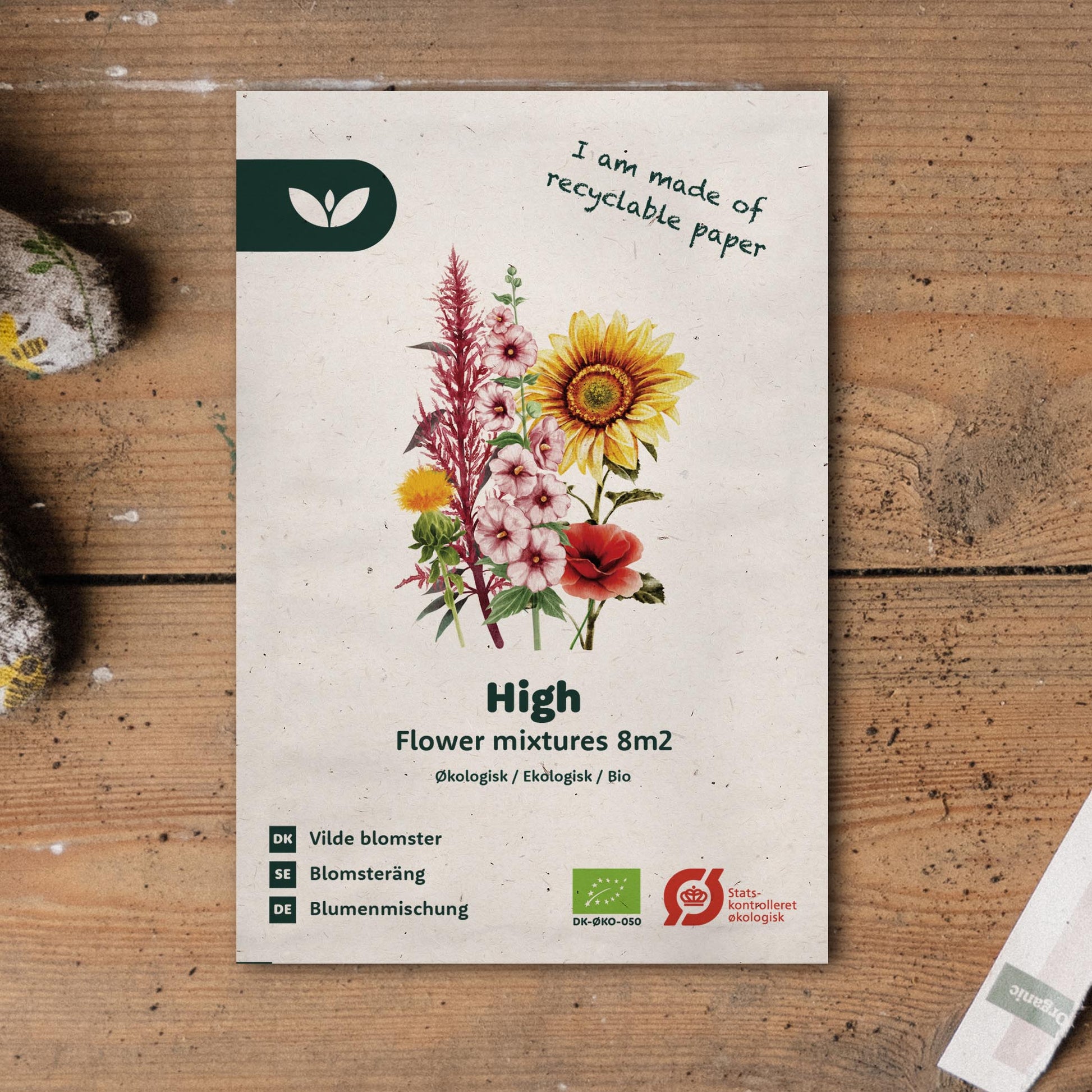 Blomsterblanding frø 'High' - 270 Økologiske Frø