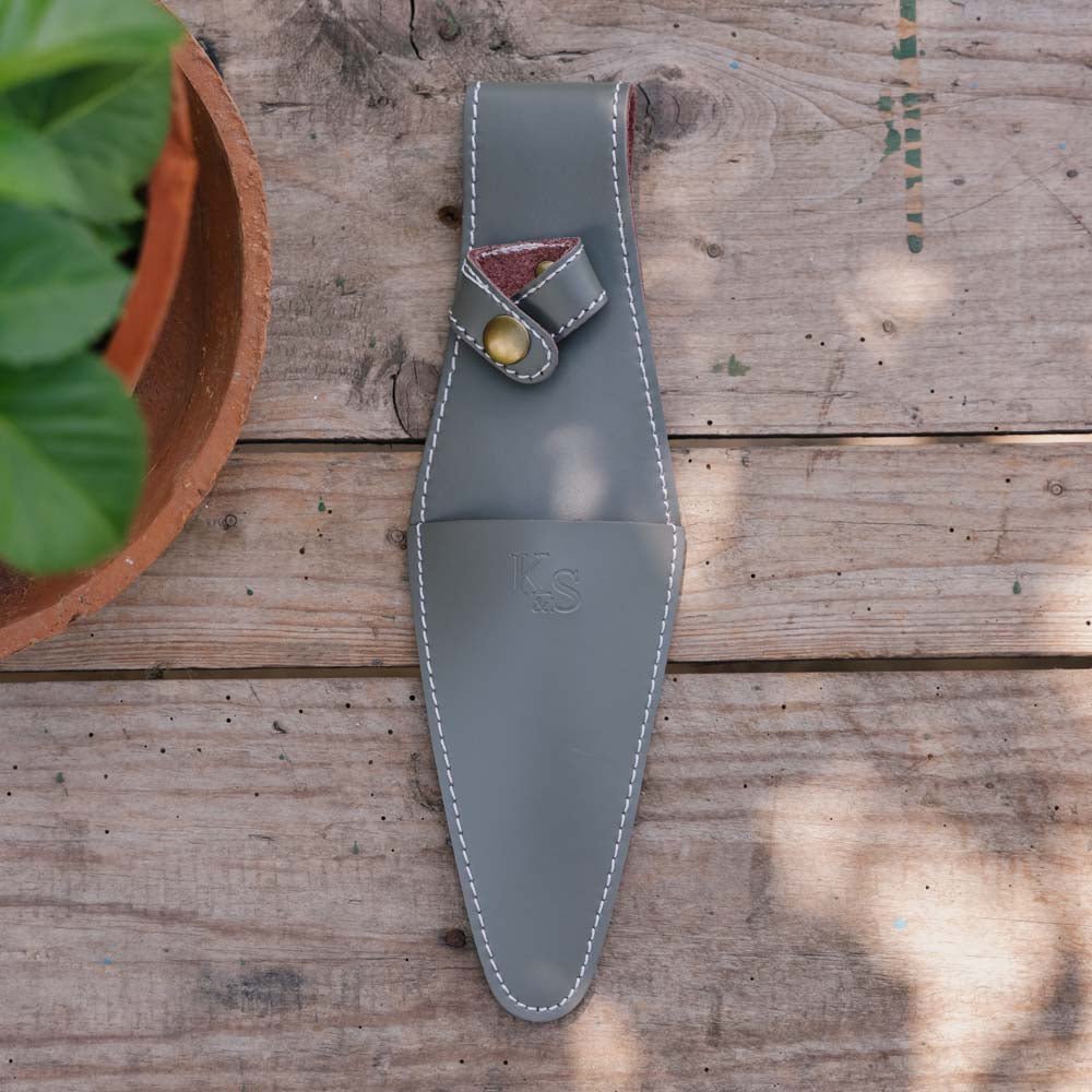 Beskjæringssaks, med lærhylster