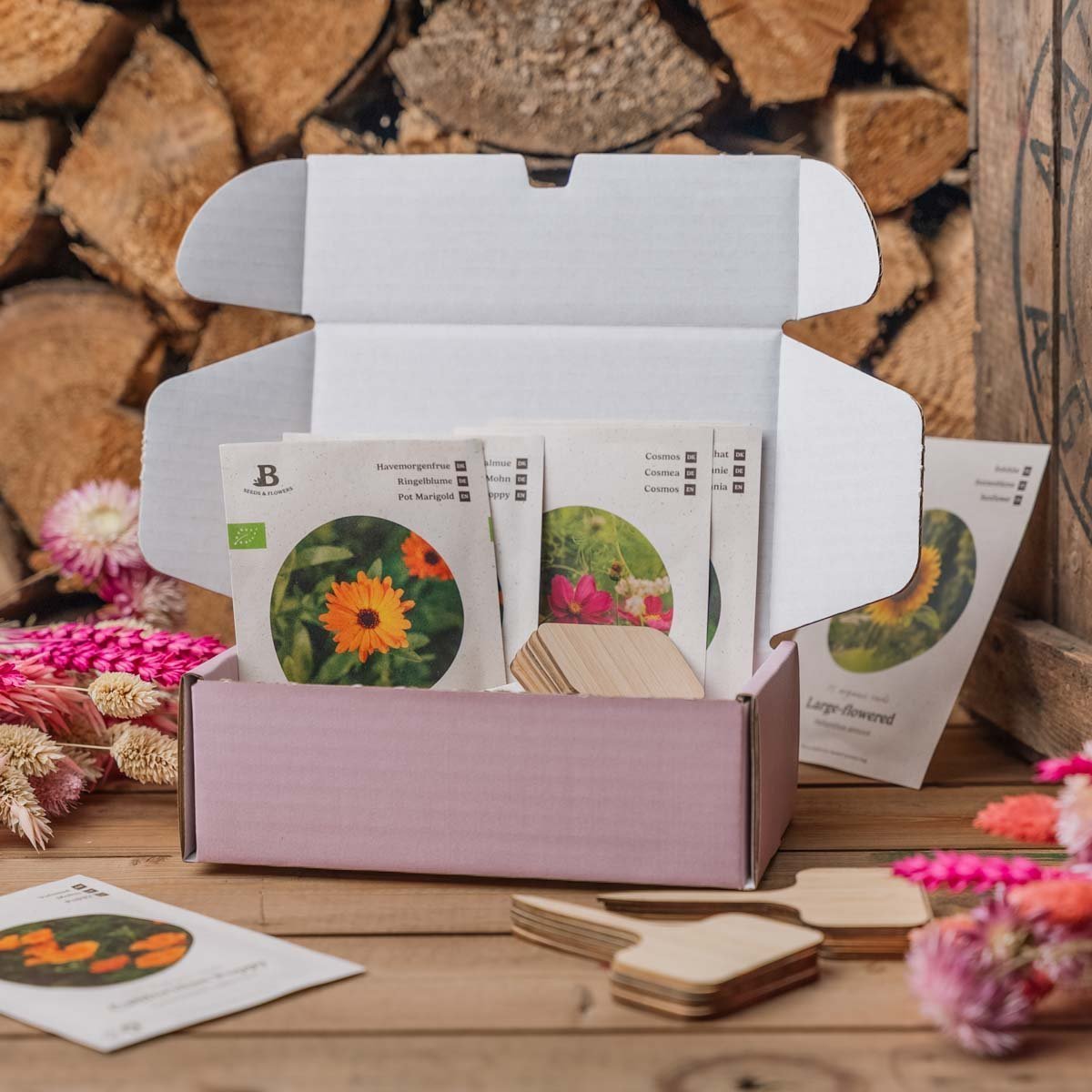 Blomsterpakken til morsdag - 10 poser økologiske frø