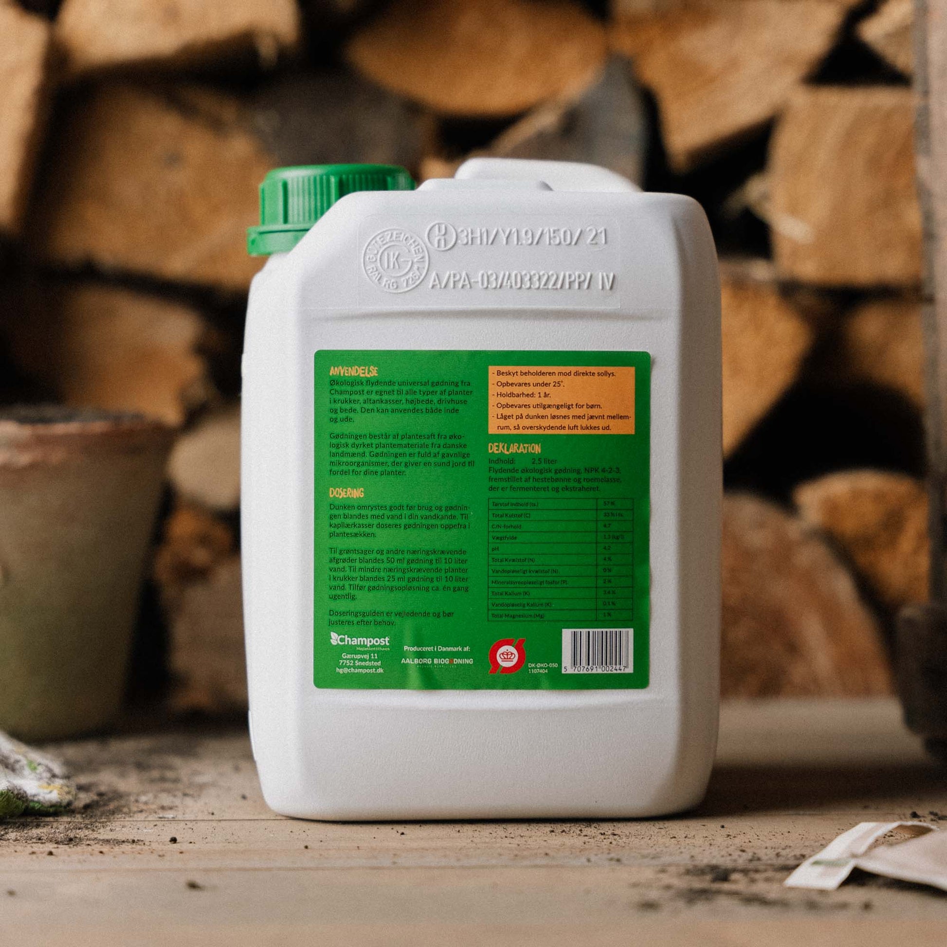 Champost Økologisk Universal Gødning - 2,5L