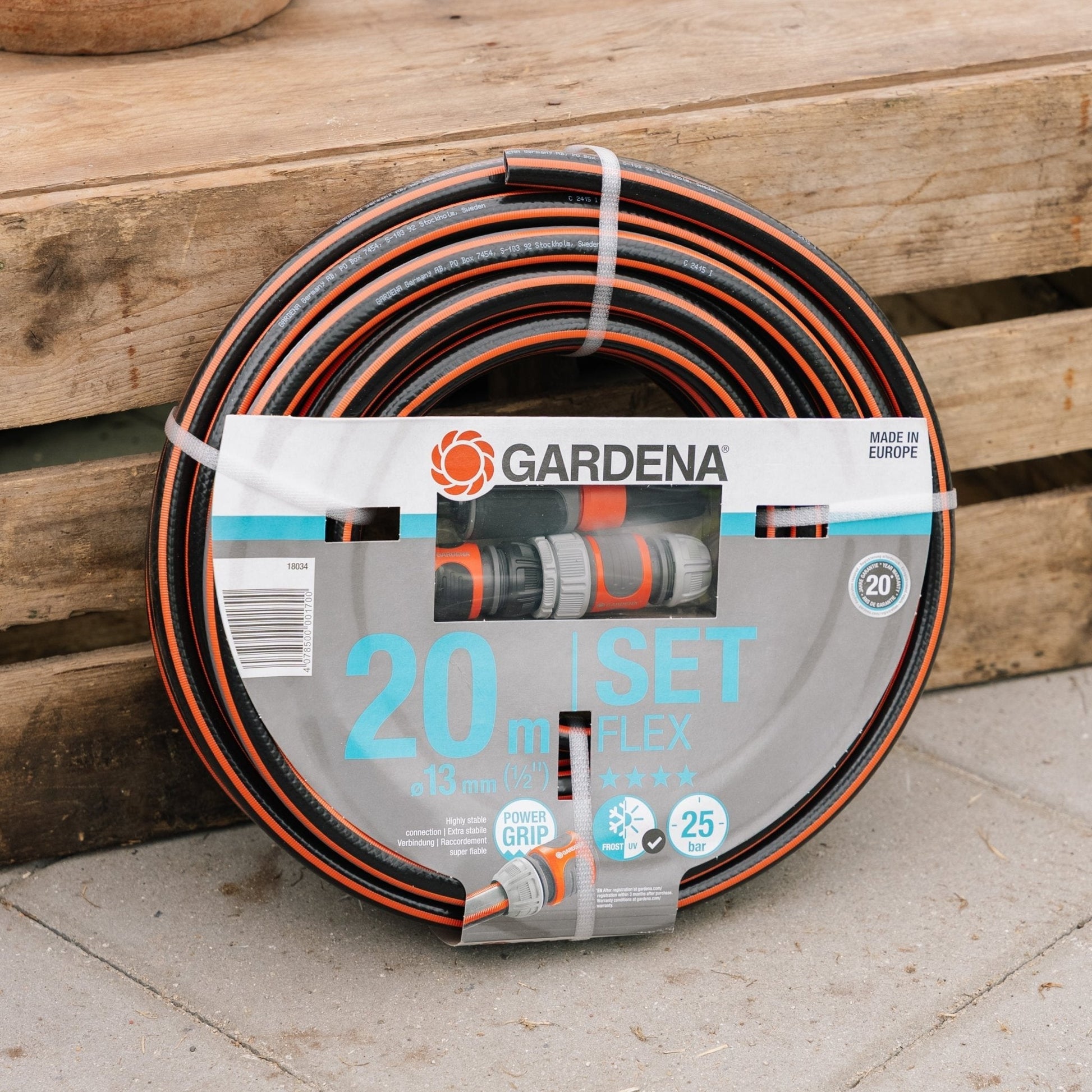 Comfort FLEX slange 13 mm (1/2") 20 m med systemdeler