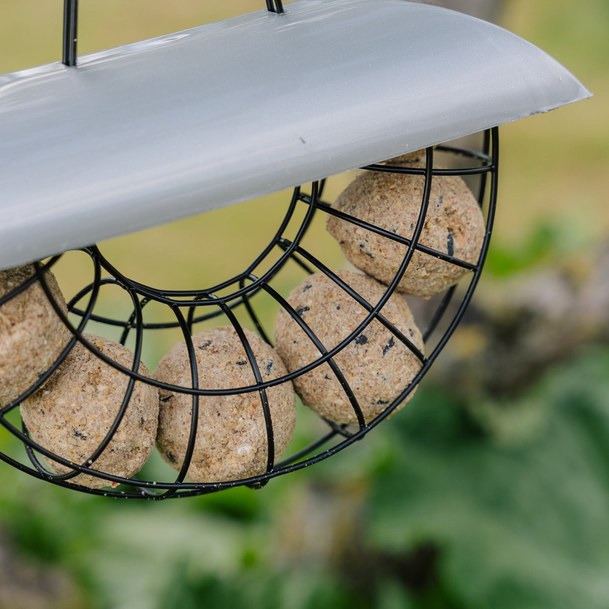 Halvmåne meiseboldeautomat, inkl. 6 meiseboller