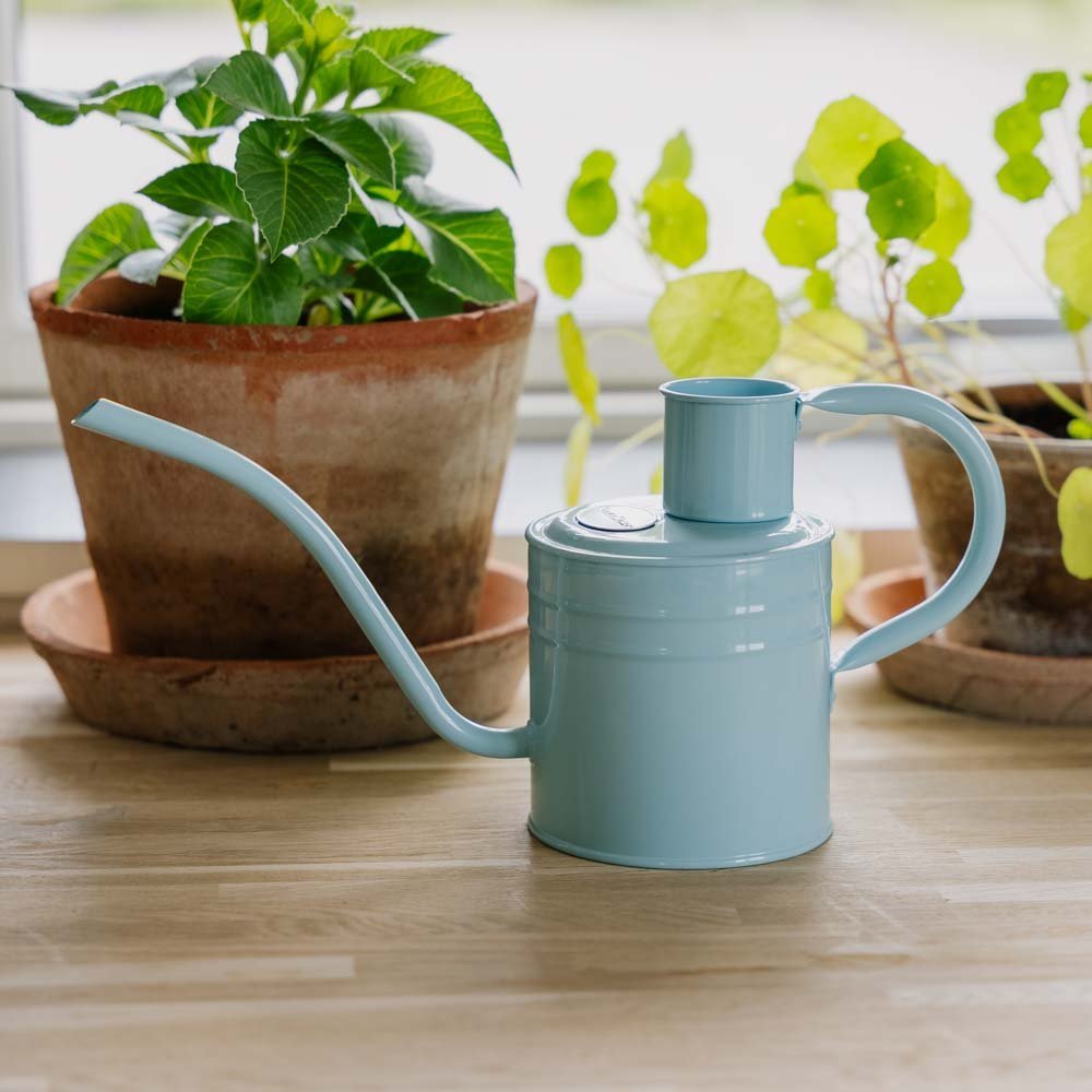 Innendørs metallvannkanne, 1 L, himmelblå
