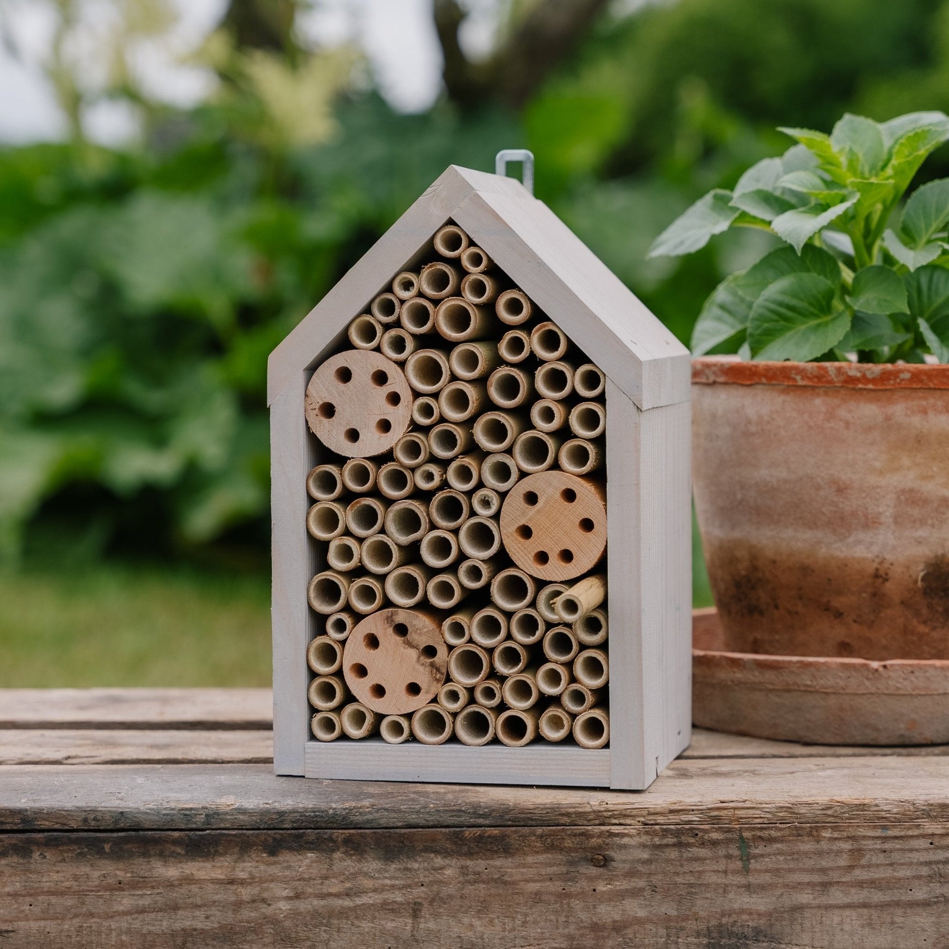 Insekthotell, Furu, L: 14 cm B: 17 cm H: 28 cm