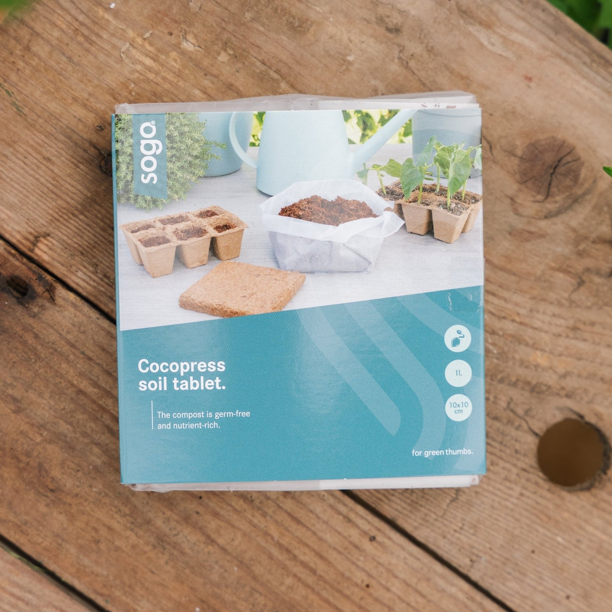 Kokosjord 1 liter, 10x10 cm