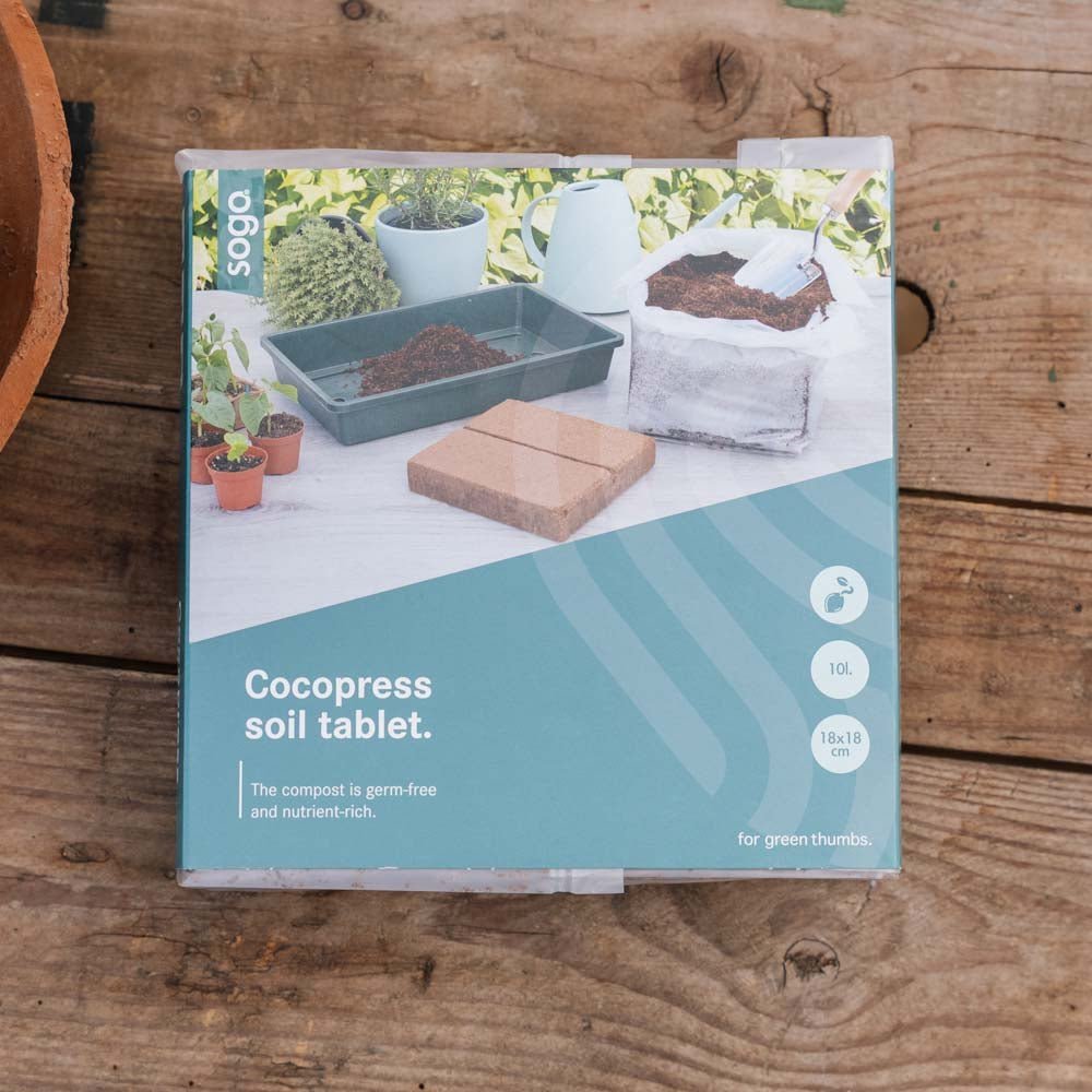 Kokosjord 10 liter, 18x18 cm