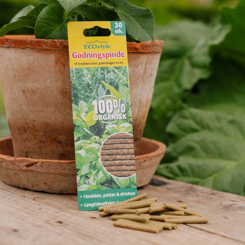 Krydderurte gjødselpinner, 30 stk.