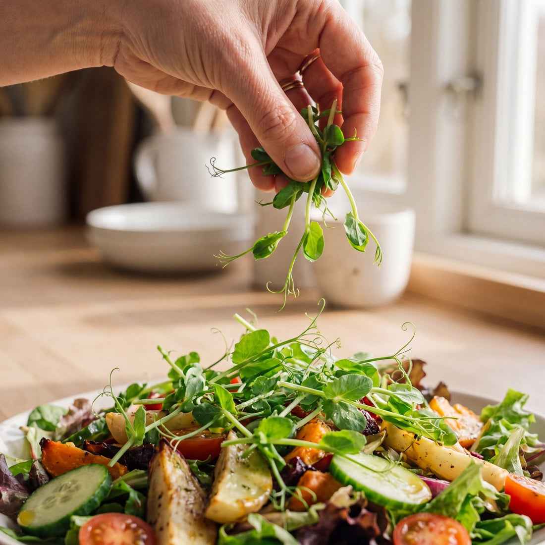 Ærteskud mikrogrønt frø - 100 Økologiske Frø