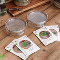 Mikrogrønt konkurransekit med spirekrukke - 4 poser økologiske frø