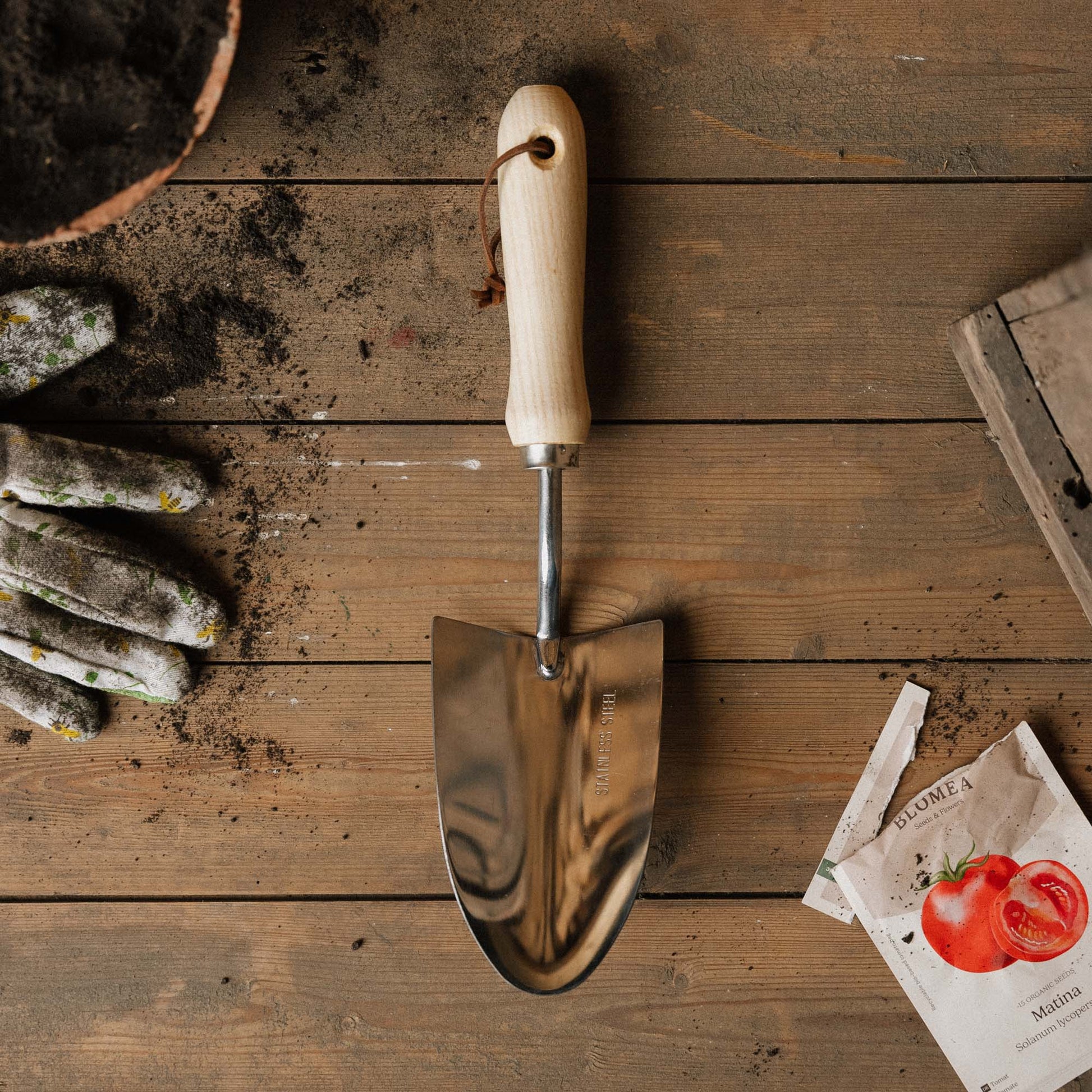 Plantespade bred modell