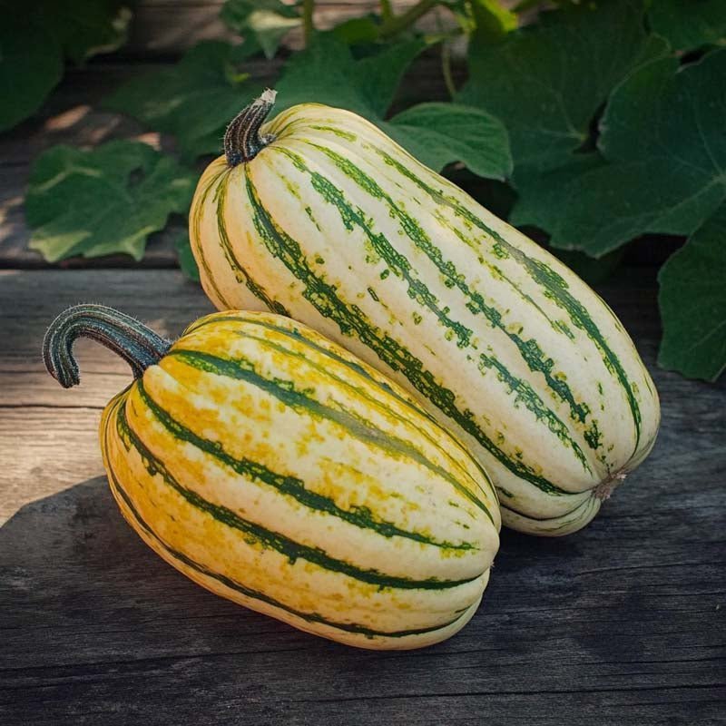 Pyntegresskar frø 'Bush Delicata' - 5 Økologiske Frø