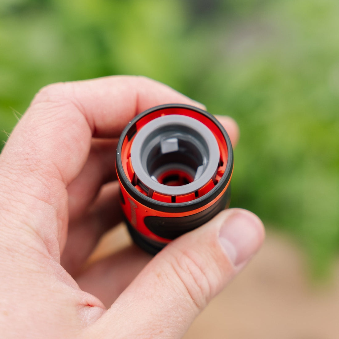 Slangekobling m. vannstopp 1/2