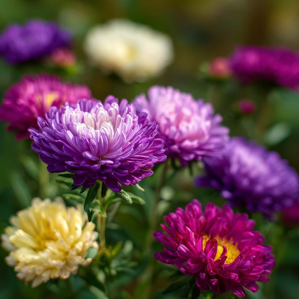 Sommerasters frø 'Biedermeier' - 125 Økologiske Frø