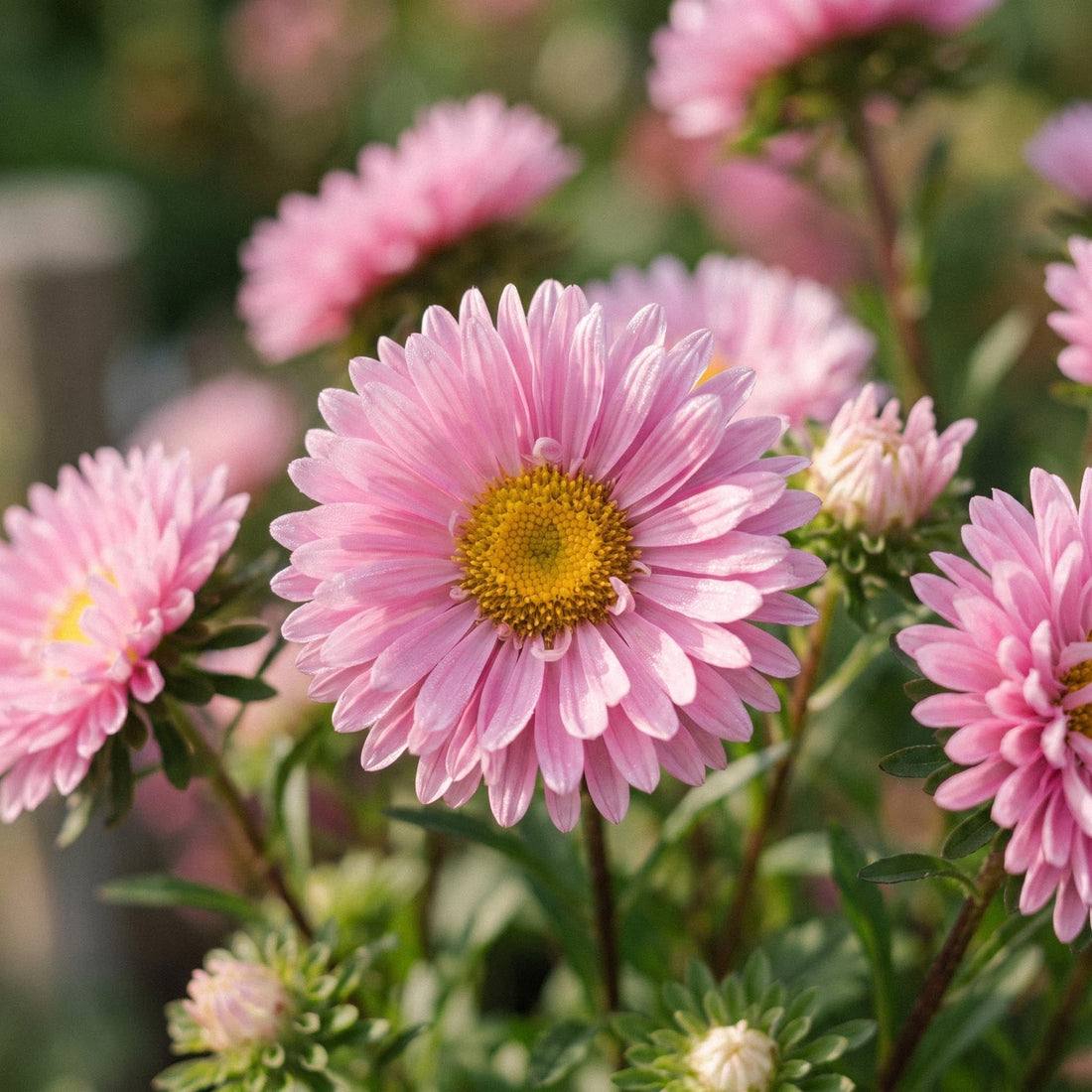Sommerastersfrø 'Matsumoto Pink' - 50 Økologiske frø