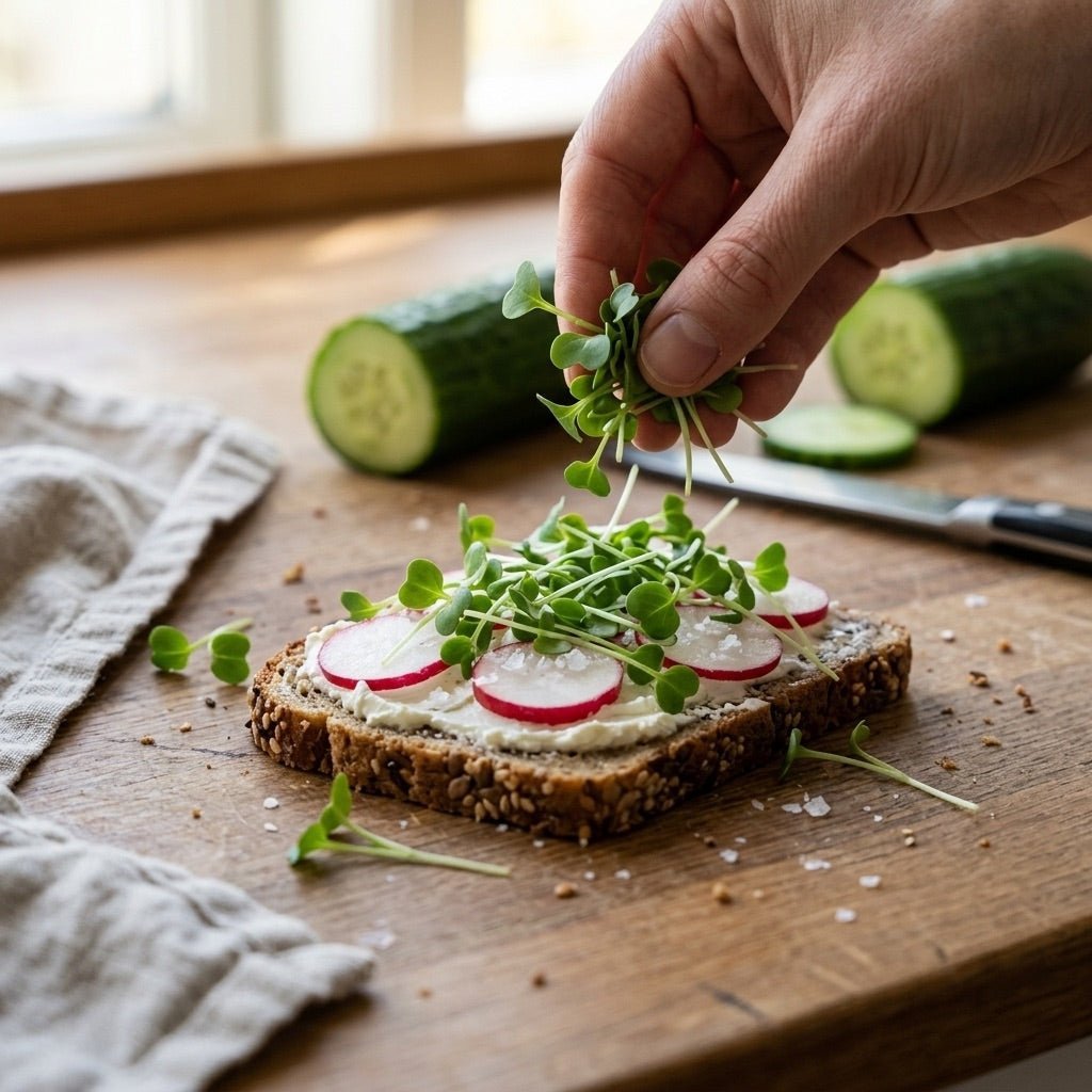 Grøn pak choi mikrogrønt frø - 6000 Økologiske frø