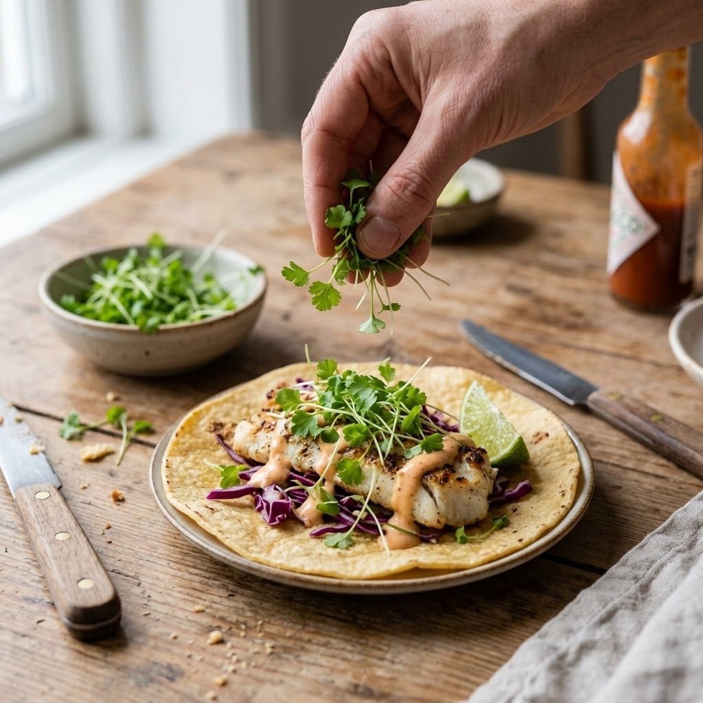 Koriander (knækkede frø) mikrogrønt frø - 700 Økologiske frø