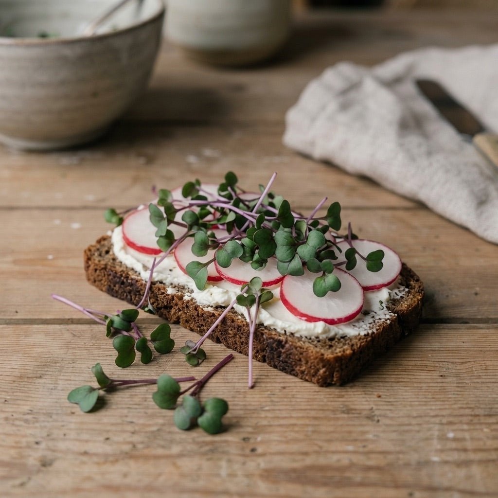 Rød kålrabi mikrogrønt frø - 4600 Økologiske frø