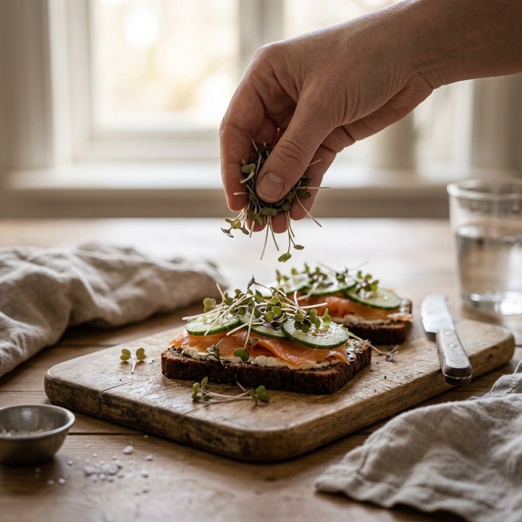 Rød mizuna mikrogrønt frø - 9300 Økologiske frø