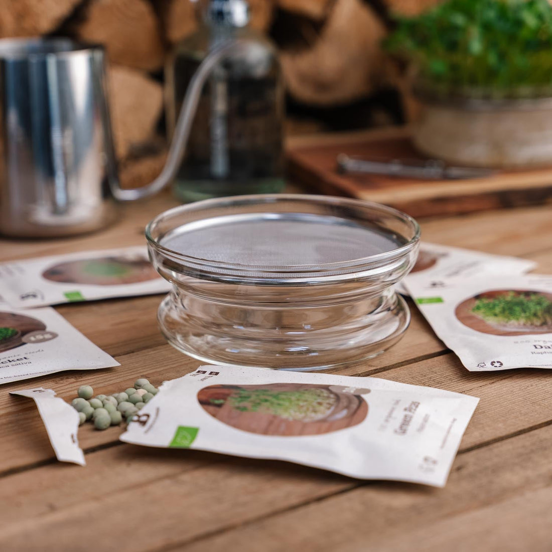 Spirepakken med spirekrukke - 5 poser økologiske frø