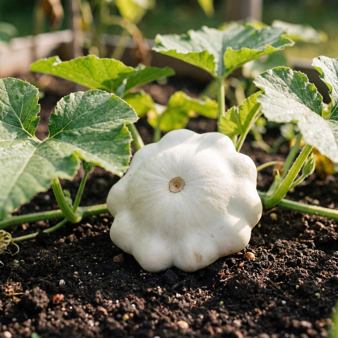 Squashfrø 'Patisson blanc' - 5 Økologiske frø