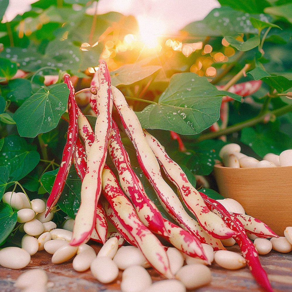 Stangbønner frø 'Stokkievitsboon' - 8 Økologiske Frø