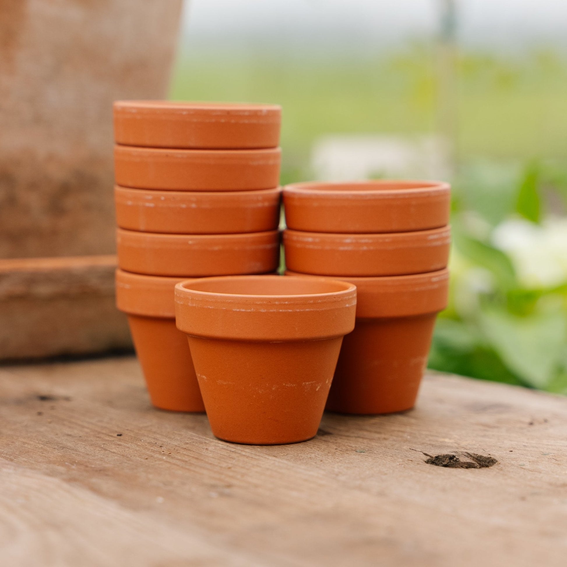 Terrakottapotter 5/6 cm, 9 stk.