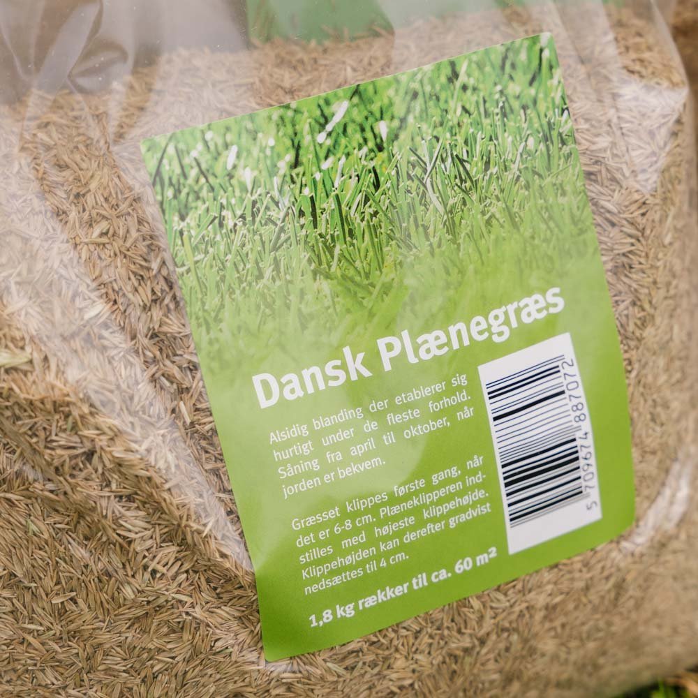 Turfline Dansk Plenegress, 1,8 kg (60 m²)