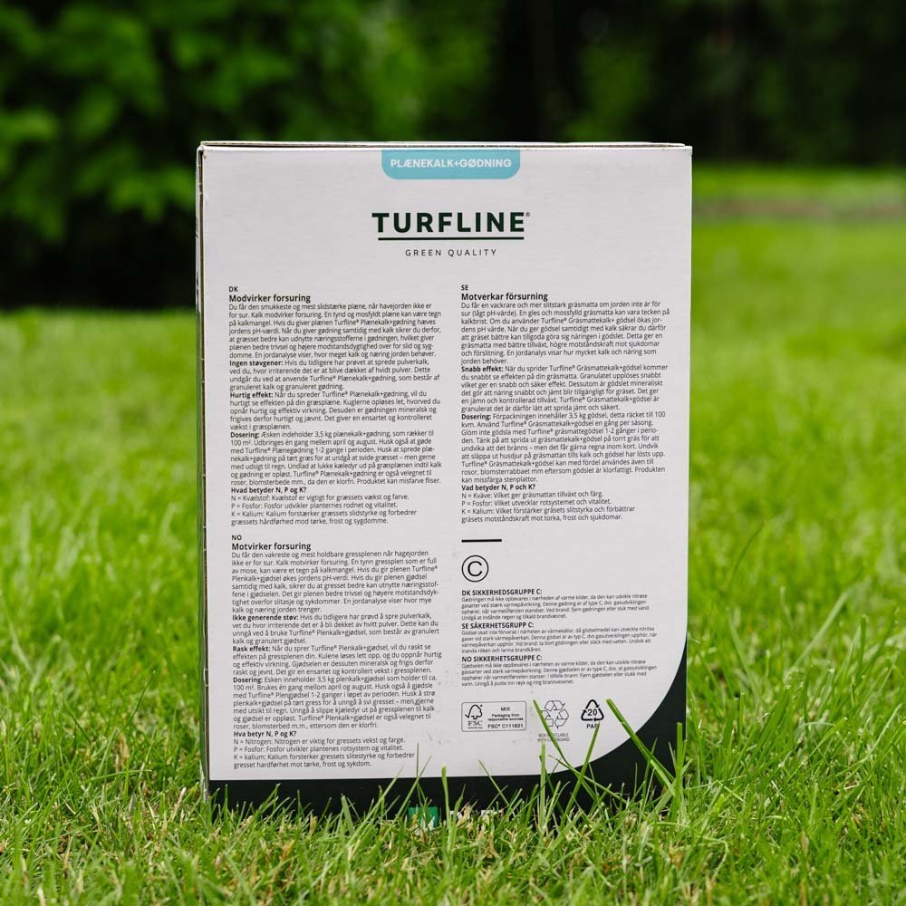 Turfline Plenekalk + gjødsel 11/2/4, 3,5 kg