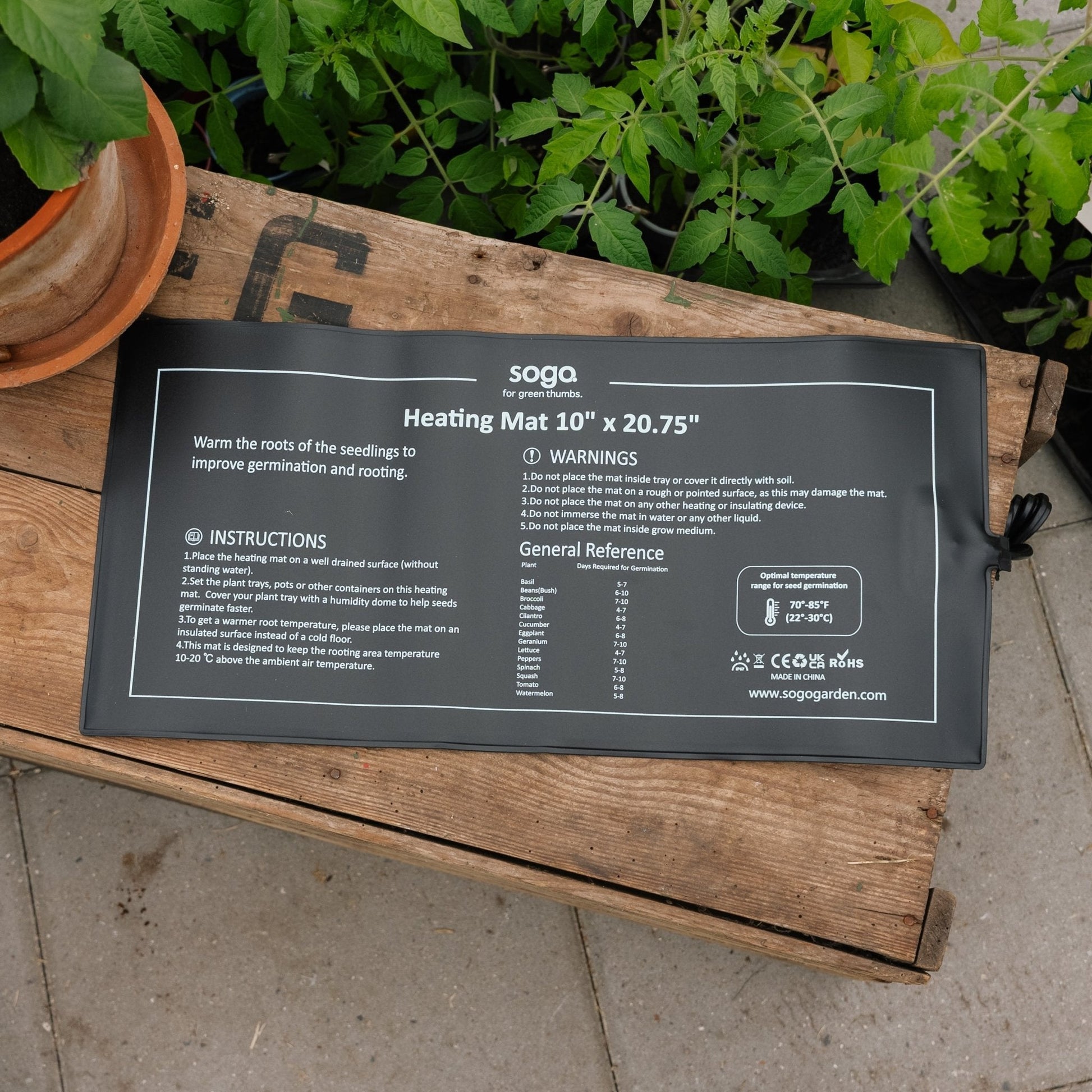 Varmematte for forkultivering, 21W