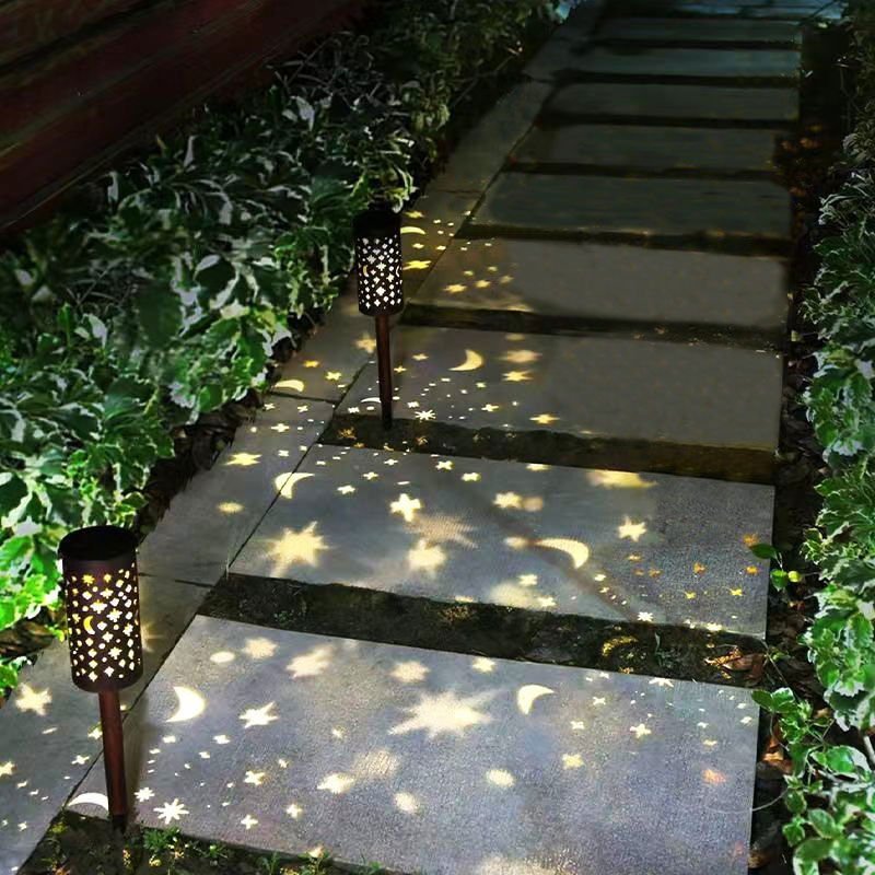 Zira solcellelanterne m. mønster, 2 pakning